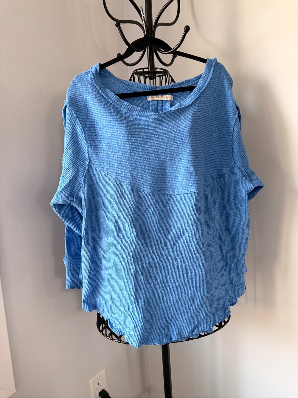 We The Free by Free People Textured  Top | Blue | Size S